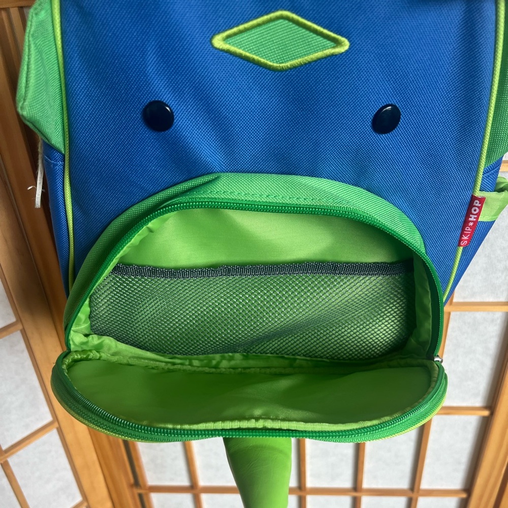 Skip Hop Zoo Dinosaur 3D Backpack Toddler Kids Unisex Blue Green Dino School Bag - Picture 2 of 9
